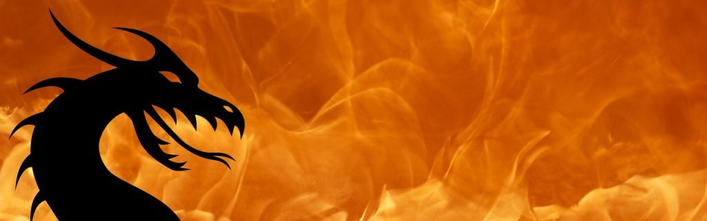 dragon, fire, flame