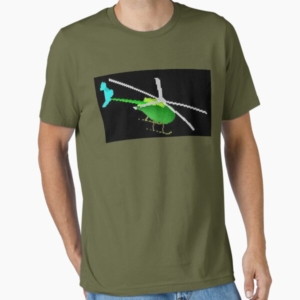 Helikopter-Computergrafik T-Shirt