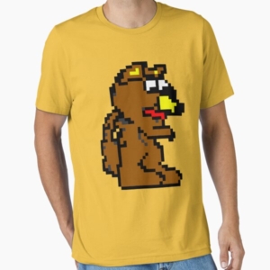 Amiga Art – Wolf T-Shirt. PixelArt